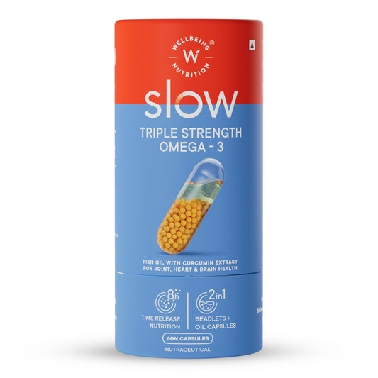 Wellbeing Nutrition Triple Strength Omega-3 Slow - 60 Capsules